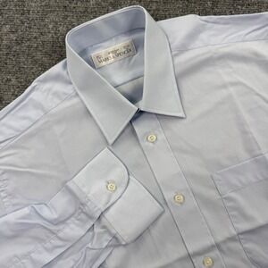 St. Michael Marks & Spencer Dress Shirt 15.5 Neck Blue Long Sleeve Button Up Men